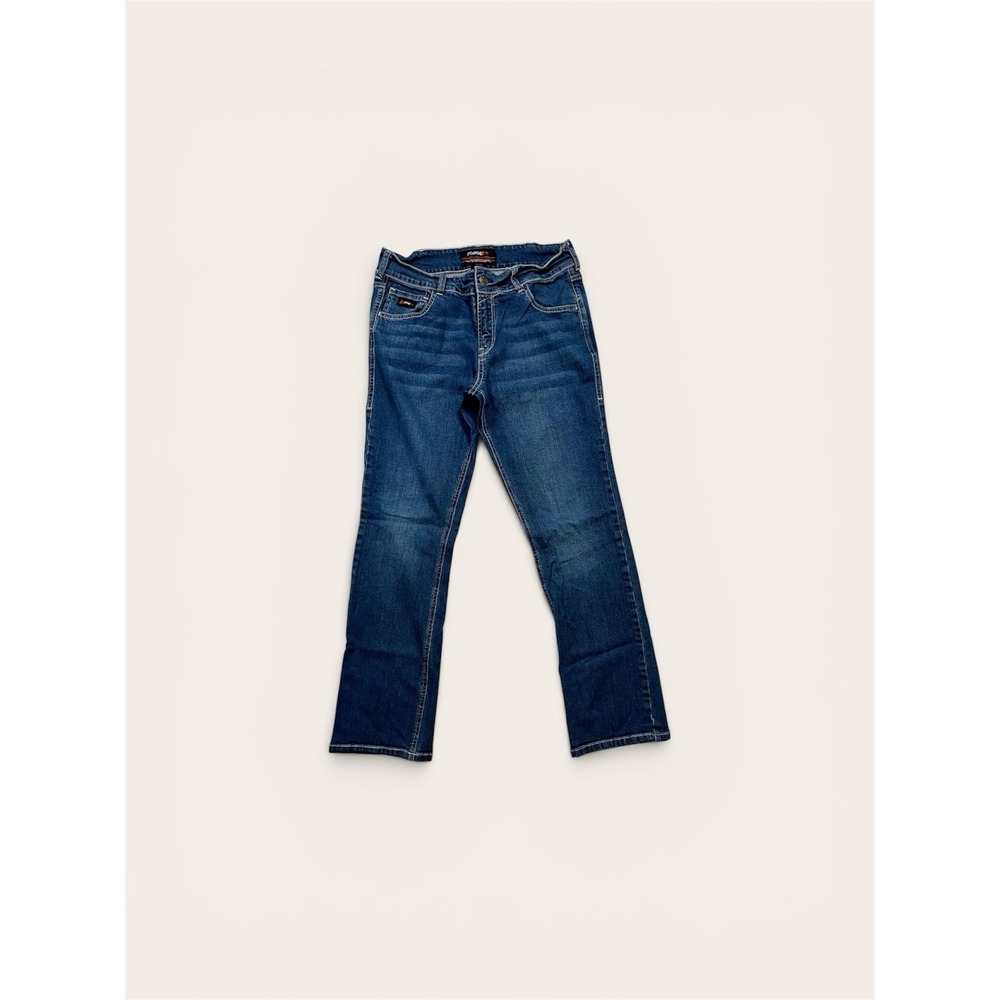 Women's Forge Fire Resistant Dark Indigo Boot Cut Jeans —